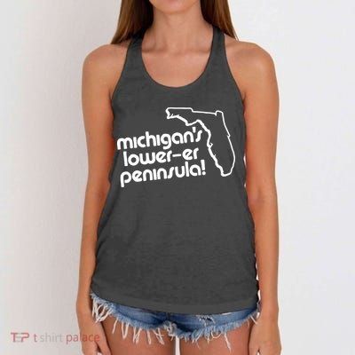 Michigans LowerEr Peninsula Apparel Women's Knotted Racerback Tank
