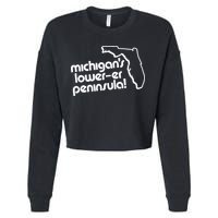 Michigans LowerEr Peninsula Apparel Cropped Pullover Crew