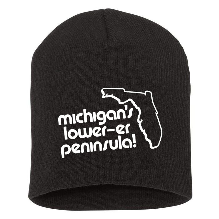 Michigans LowerEr Peninsula Apparel Short Acrylic Beanie
