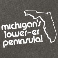 Michigans LowerEr Peninsula Apparel Cotton Canvas Backpack