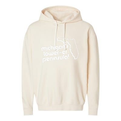 Michigans LowerEr Peninsula Apparel Garment-Dyed Fleece Hoodie