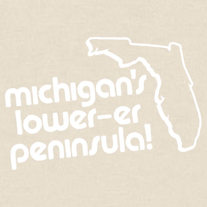 Michigans LowerEr Peninsula Apparel Garment-Dyed Fleece Hoodie