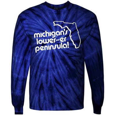 Michigans LowerEr Peninsula Apparel Tie-Dye Long Sleeve Shirt