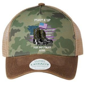 Military lovers Purple Up For Military Month Legacy Tie Dye Trucker Hat