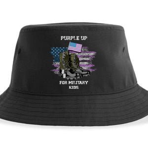 Military lovers Purple Up For Military Month Sustainable Bucket Hat