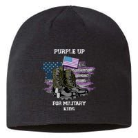 Military lovers Purple Up For Military Month Sustainable Beanie