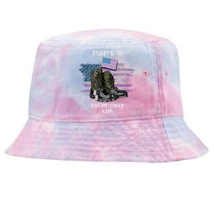 Military lovers Purple Up For Military Month Tie-Dyed Bucket Hat