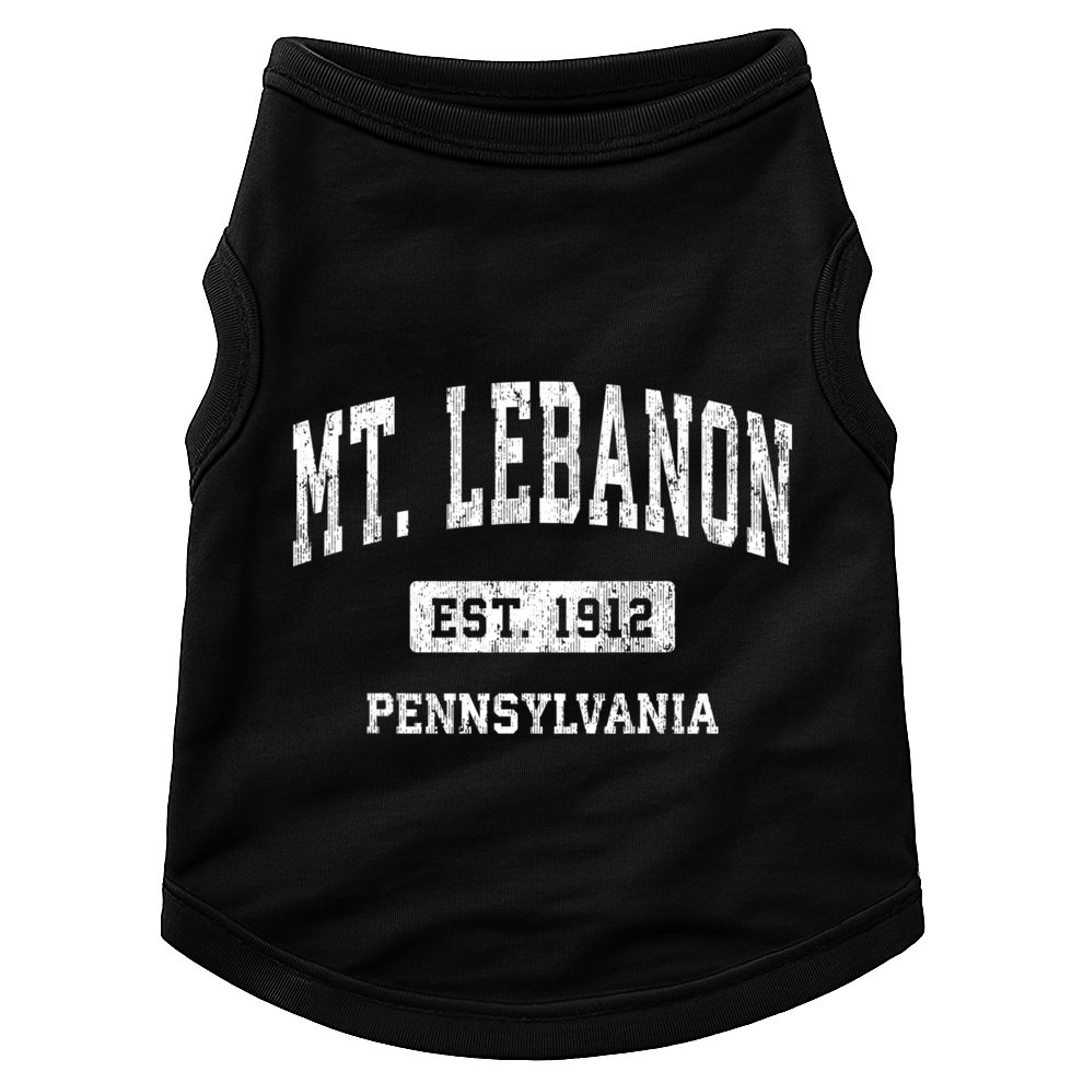 Mt. Lebanon Pennsylvania Pa Vintage Athletic Sports Doggie Tank