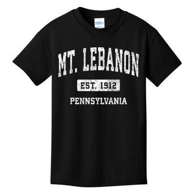 Mt. Lebanon Pennsylvania Pa Vintage Athletic Sports Kids T-Shirt