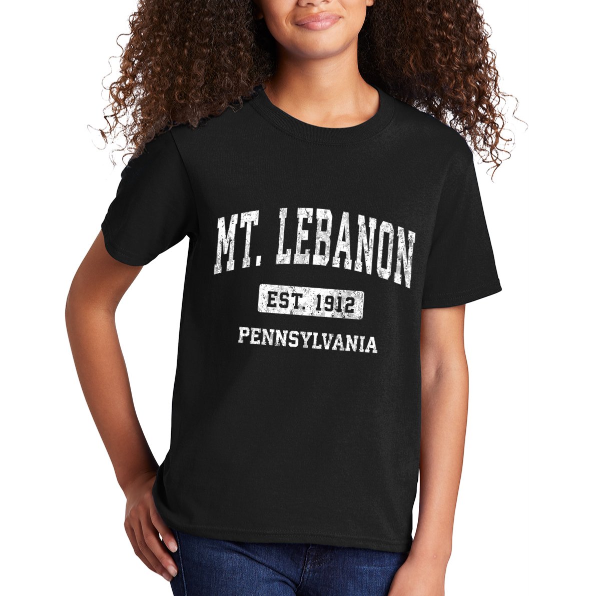 Mt. Lebanon Pennsylvania Pa Vintage Athletic Sports Kids T-Shirt