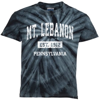 Mt. Lebanon Pennsylvania Pa Vintage Athletic Sports Kids Tie-Dye T-Shirt