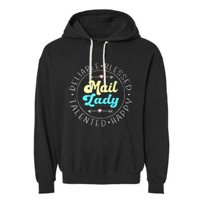 Mail Lady Postal Worker Garment-Dyed Fleece Hoodie