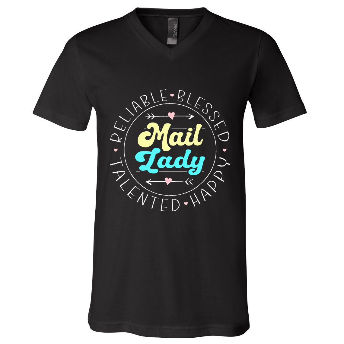 Mail Lady Postal Worker V-Neck T-Shirt