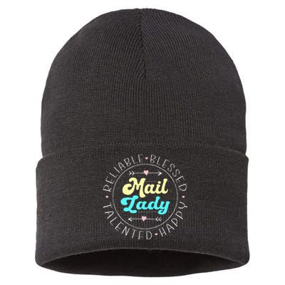 Mail Lady Postal Worker Sustainable Knit Beanie