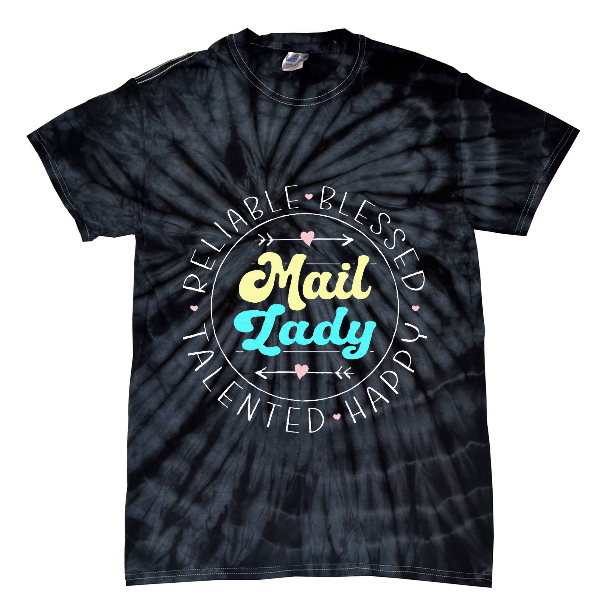 Mail Lady Postal Worker Tie-Dye T-Shirt