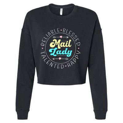 Mail Lady Postal Worker Cropped Pullover Crew