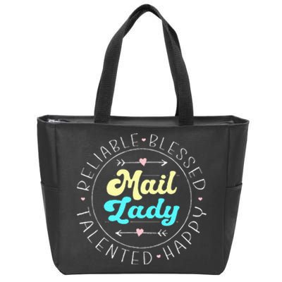 Mail Lady Postal Worker Zip Tote Bag