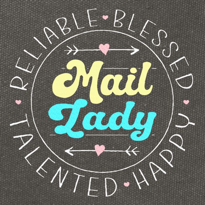 Mail Lady Postal Worker Cotton Canvas Backpack