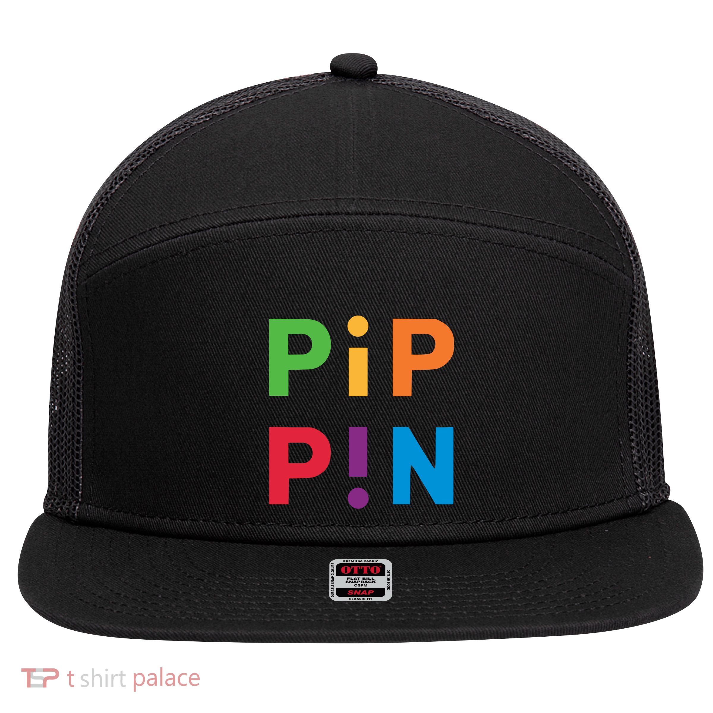 Macintosh Librarian Pip Pin 7 Panel Mesh Trucker Snapback Hat
