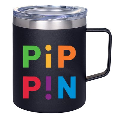 Macintosh Librarian Pip Pin 12oz Stainless Steel Coffee Mug