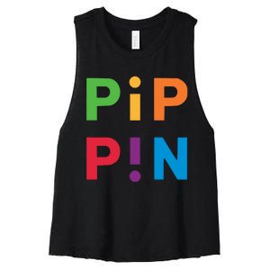 Macintosh Librarian Pip Pin Women's Racerback Cropped Tank