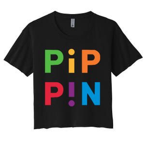 Macintosh Librarian Pip Pin Women's Crop Top Tee