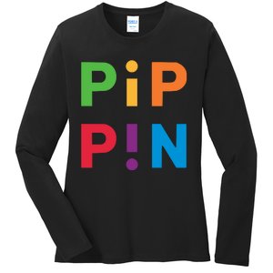 Macintosh Librarian Pip Pin Ladies Long Sleeve Shirt