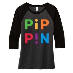 Macintosh Librarian Pip Pin Women's Tri-Blend 3/4-Sleeve Raglan Shirt