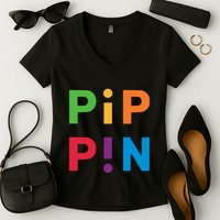 Macintosh Librarian Pip Pin Women's V-Neck T-Shirt