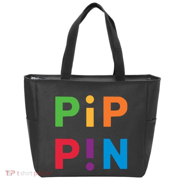 Macintosh Librarian Pip Pin Zip Tote Bag