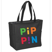 Macintosh Librarian Pip Pin Zip Tote Bag