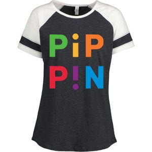 Macintosh Librarian Pip Pin Enza Ladies Jersey Colorblock Tee