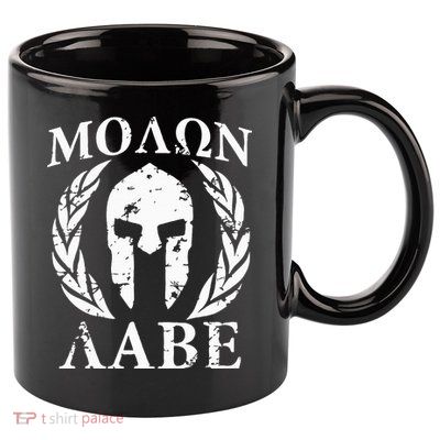 Molon Labe Patriotic 11oz C Handle Ceramic Mug