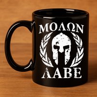 Molon Labe Patriotic 11oz C Handle Ceramic Mug