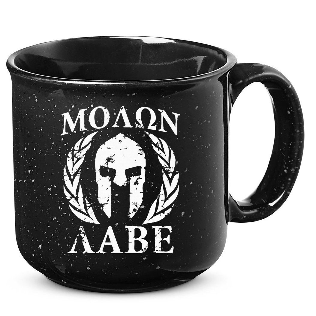 Molon Labe Patriotic 15oz Campfire Ceramic Mug