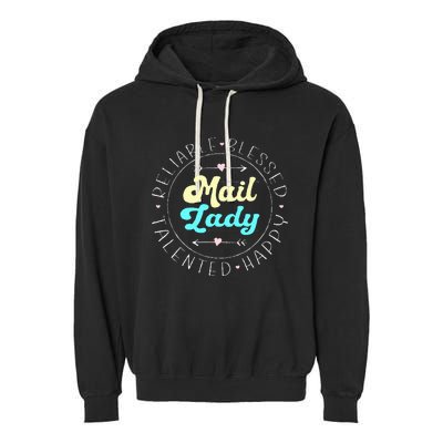 Mail Lady Postal Worker Garment-Dyed Fleece Hoodie