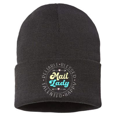 Mail Lady Postal Worker Sustainable Knit Beanie