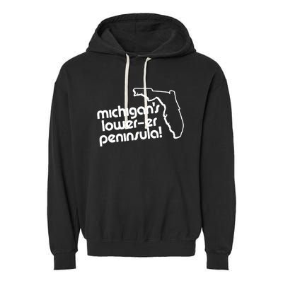 Michigans LowerEr Peninsula Apparel Garment-Dyed Fleece Hoodie