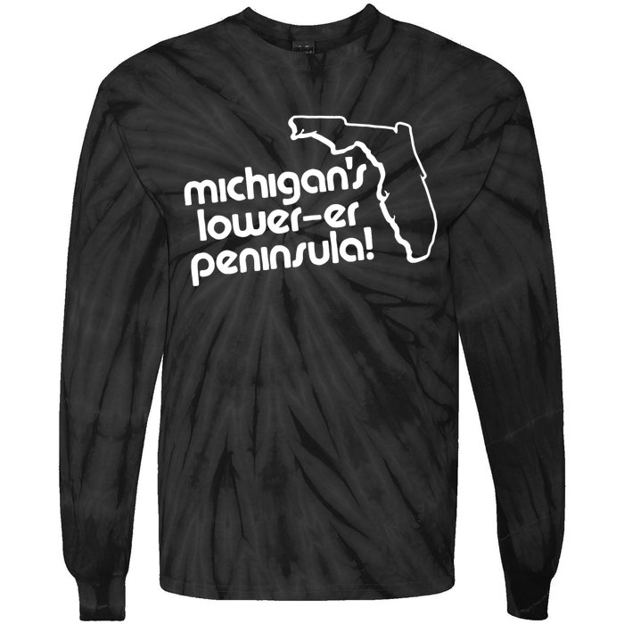 Michigans LowerEr Peninsula Apparel Tie-Dye Long Sleeve Shirt