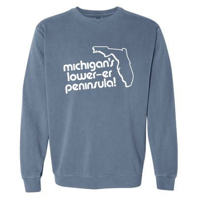 Michigans LowerEr Peninsula Apparel Garment-Dyed Sweatshirt