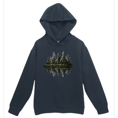 Mountain Landscape Reflection Forest Trees Outdoor Wildlife Gift Urban Pullover Hoodie