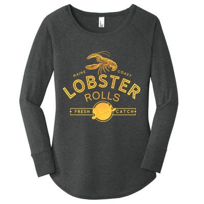 Maine Lobster Roll Vintage Distressed Sea Life Women's Perfect Tri Tunic Long Sleeve Shirt