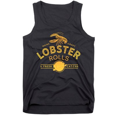 Maine Lobster Roll Vintage Distressed Sea Life Tank Top
