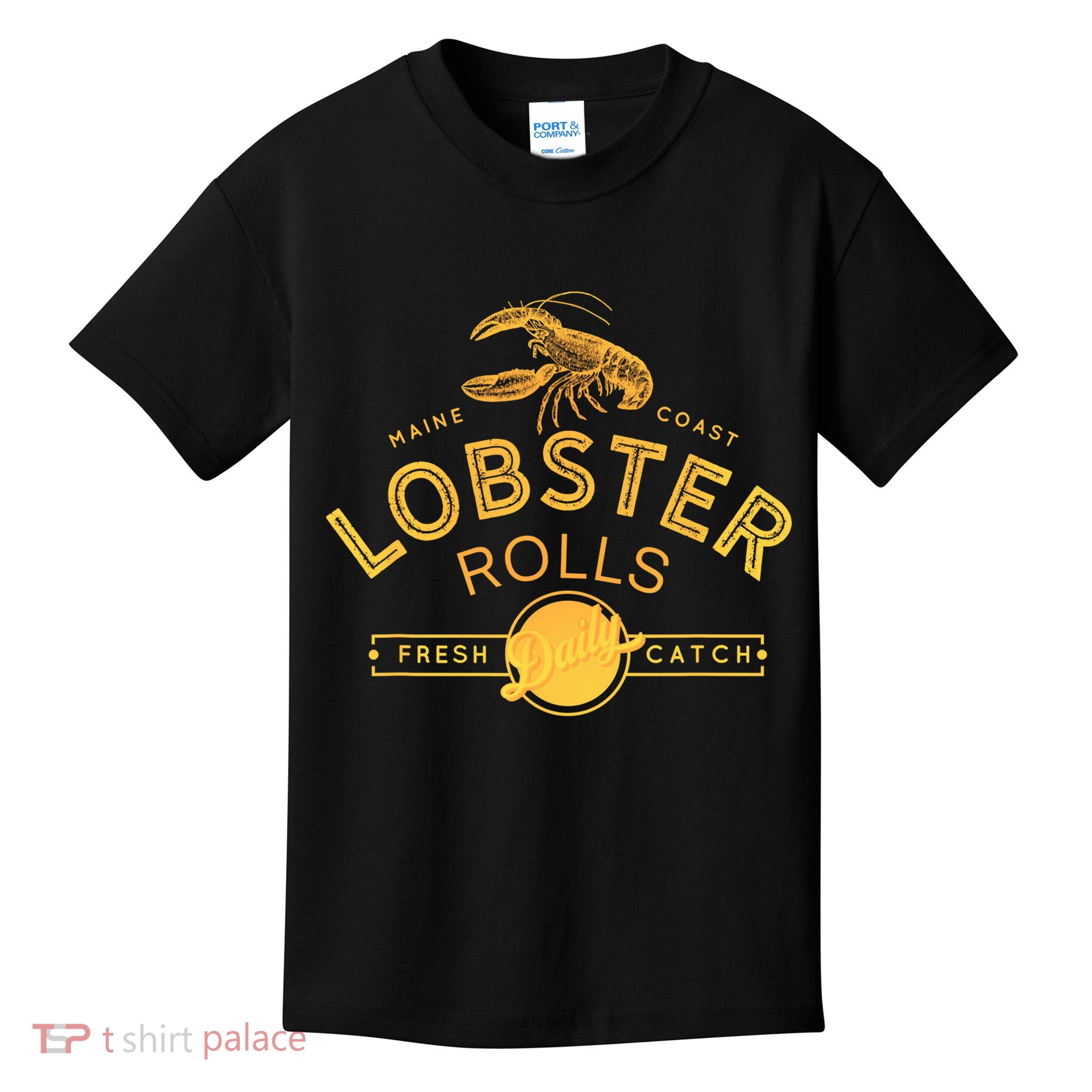 Maine Lobster Roll Vintage Distressed Sea Life Kids T-Shirt