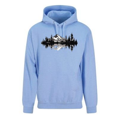 Mountain Landscape Reflection Forest Trees Outdoor Wildlife Unisex Surf Hoodie