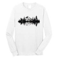 Mountain Landscape Reflection Forest Trees Outdoor Wildlife Long Sleeve Shirt