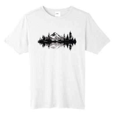 Mountain Landscape Reflection Forest Trees Outdoor Wildlife Tall Fusion ChromaSoft Performance T-Shirt