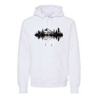 Mountain Landscape Reflection Forest Trees Outdoor Wildlife Premium Hoodie