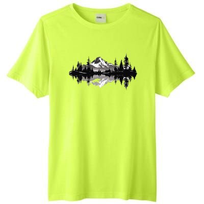 Mountain Landscape Reflection Forest Trees Outdoor Wildlife Tall Fusion ChromaSoft Performance T-Shirt