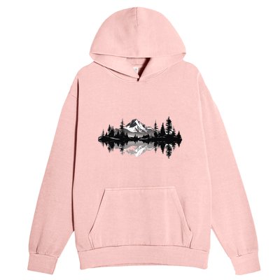 Mountain Landscape Reflection Forest Trees Outdoor Wildlife Urban Pullover Hoodie